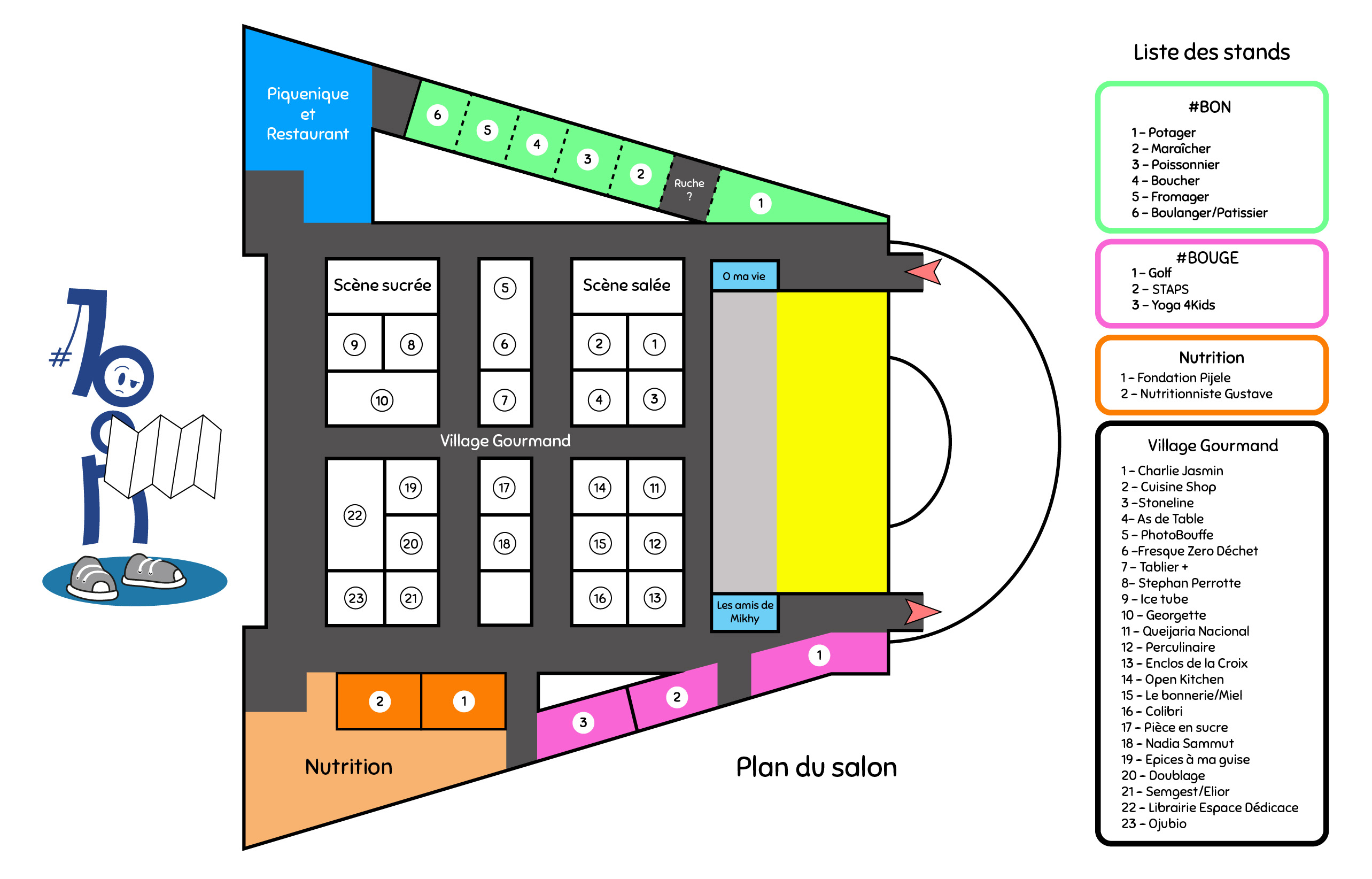 Salon #BON 2017 - Plan des exposants