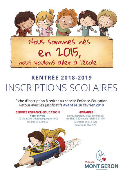 INSCRIPTION SCOLAIRE 2018