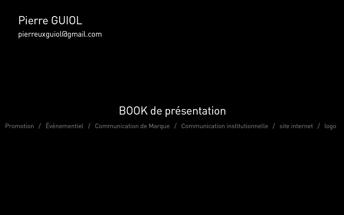 Book de prsentation