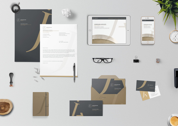 identité visuelle cabinet d'avocats Jonemann