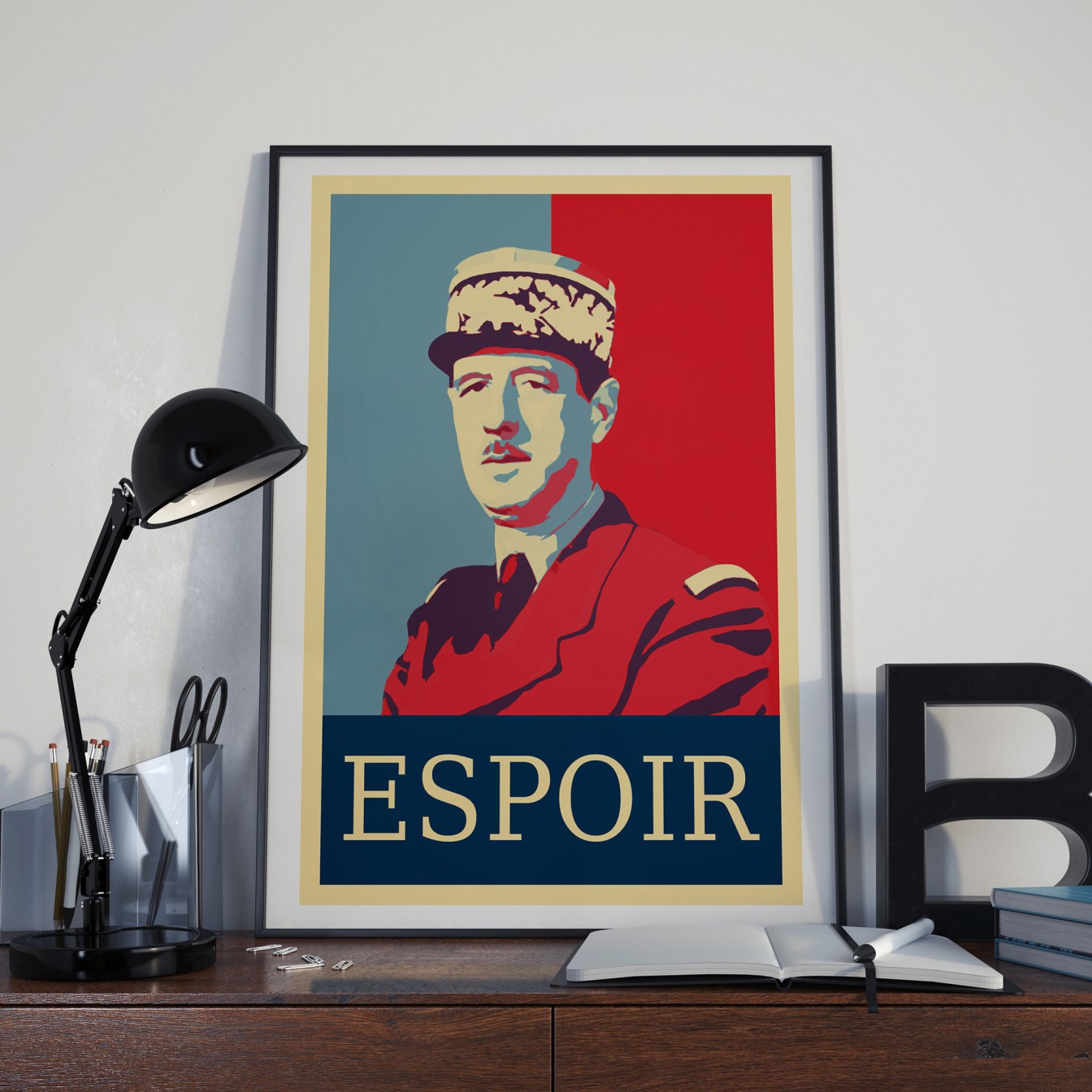 Affiche Charles de Gaulle 1942 