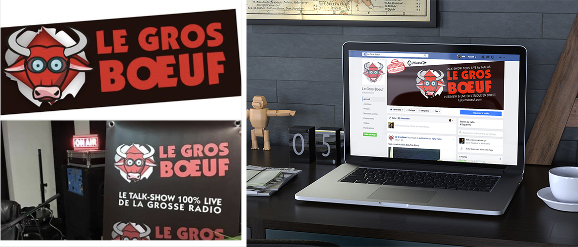 Création d'un logo pour "Le Gros Boeuf"