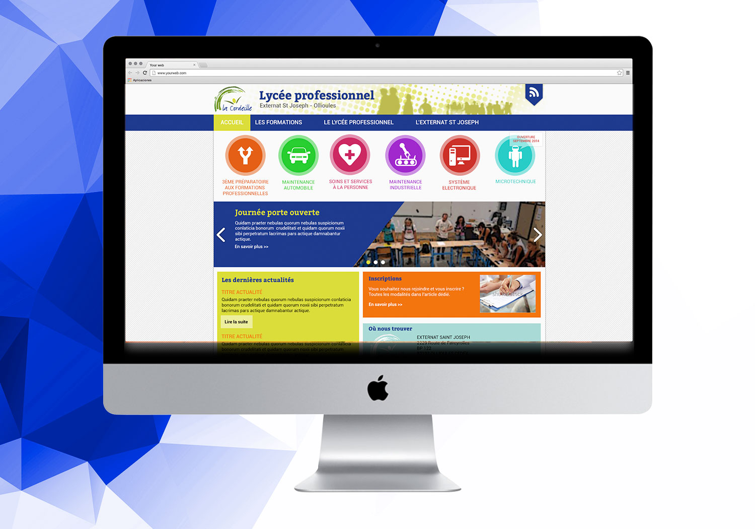 Création de site internet - Lycée professionnel ESJ