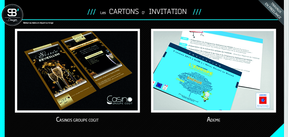 Cration de cartons d'invitation