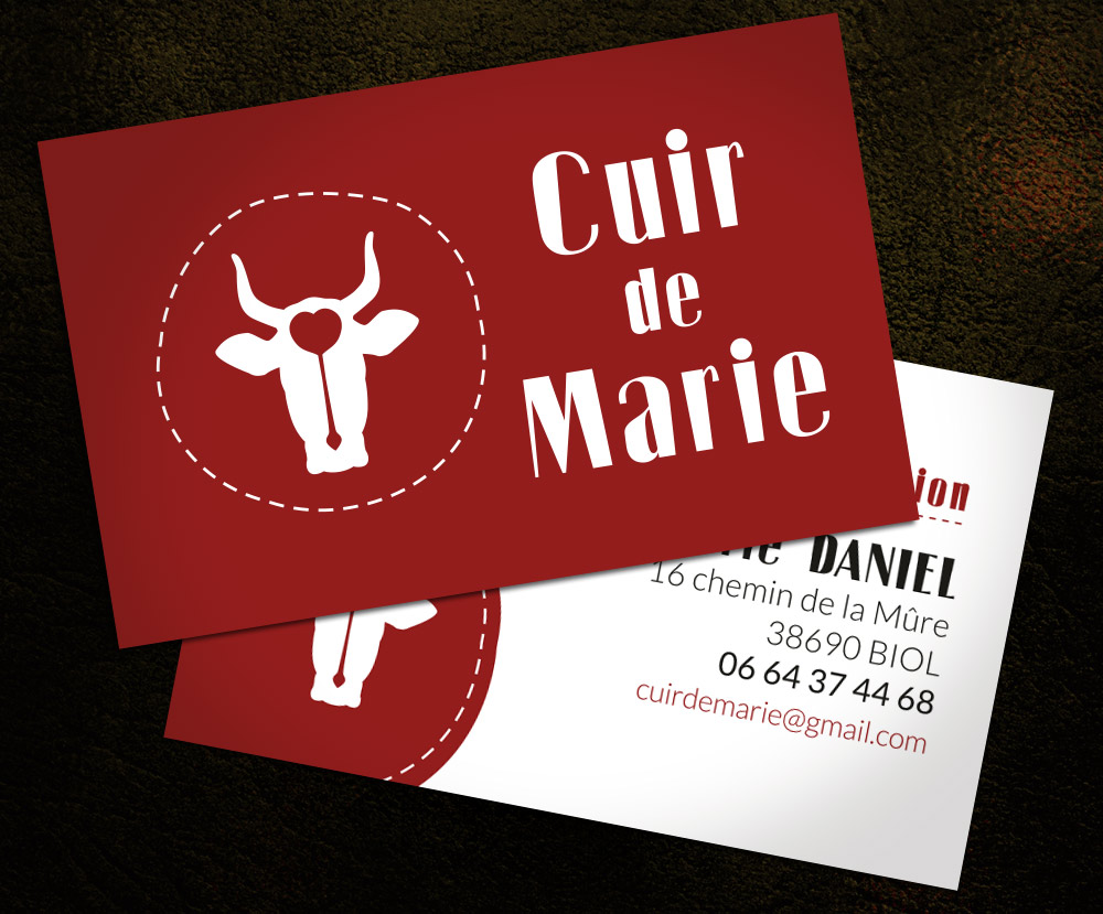 Identité visuelle Cuir de Marie