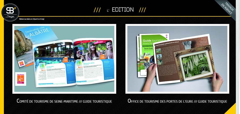 Mise en page de brochures de tourisme