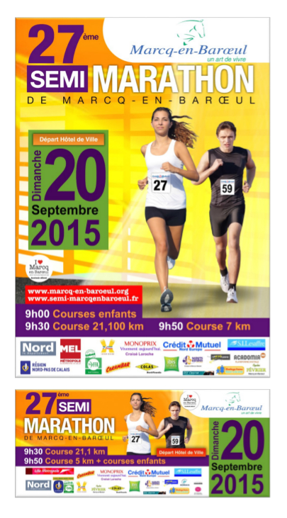 Campagne semi-marathon Marcq-en-Baroeul
