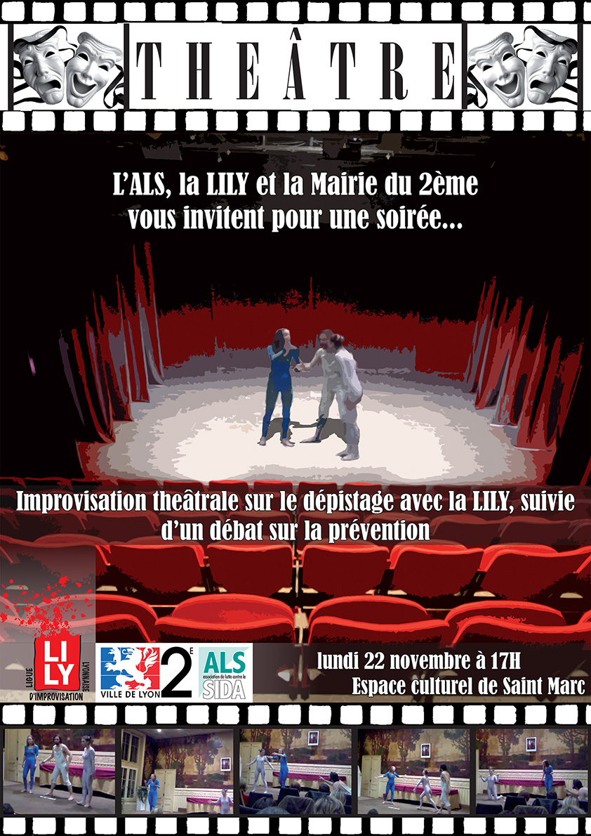 Affiche théâtre burlesque