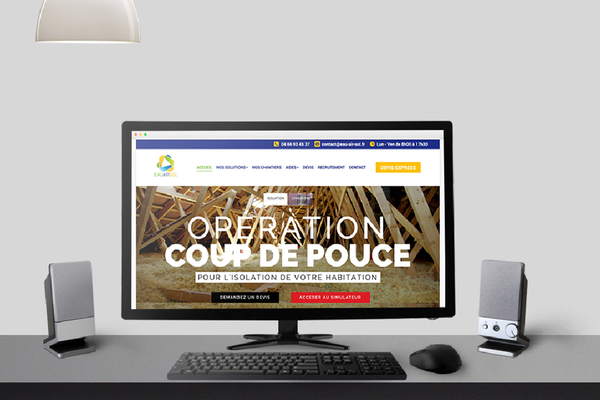 Site internet Wordpress Eau-Air-Sol Energie solaire / Pompe à chaleur…