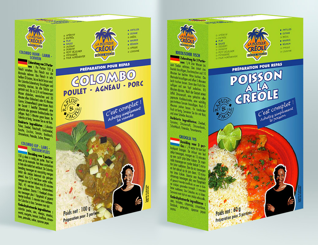 Packagin Aides cuisine créole