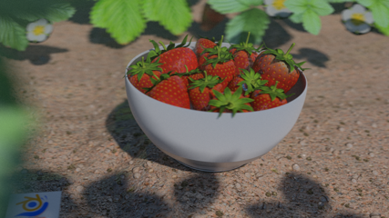 Bowls of strawberry