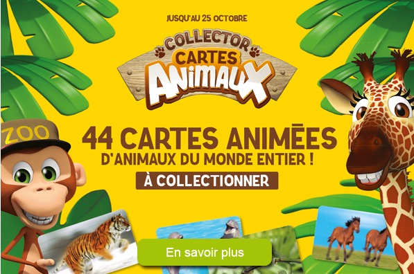 Cartes animes collection lenticulaire