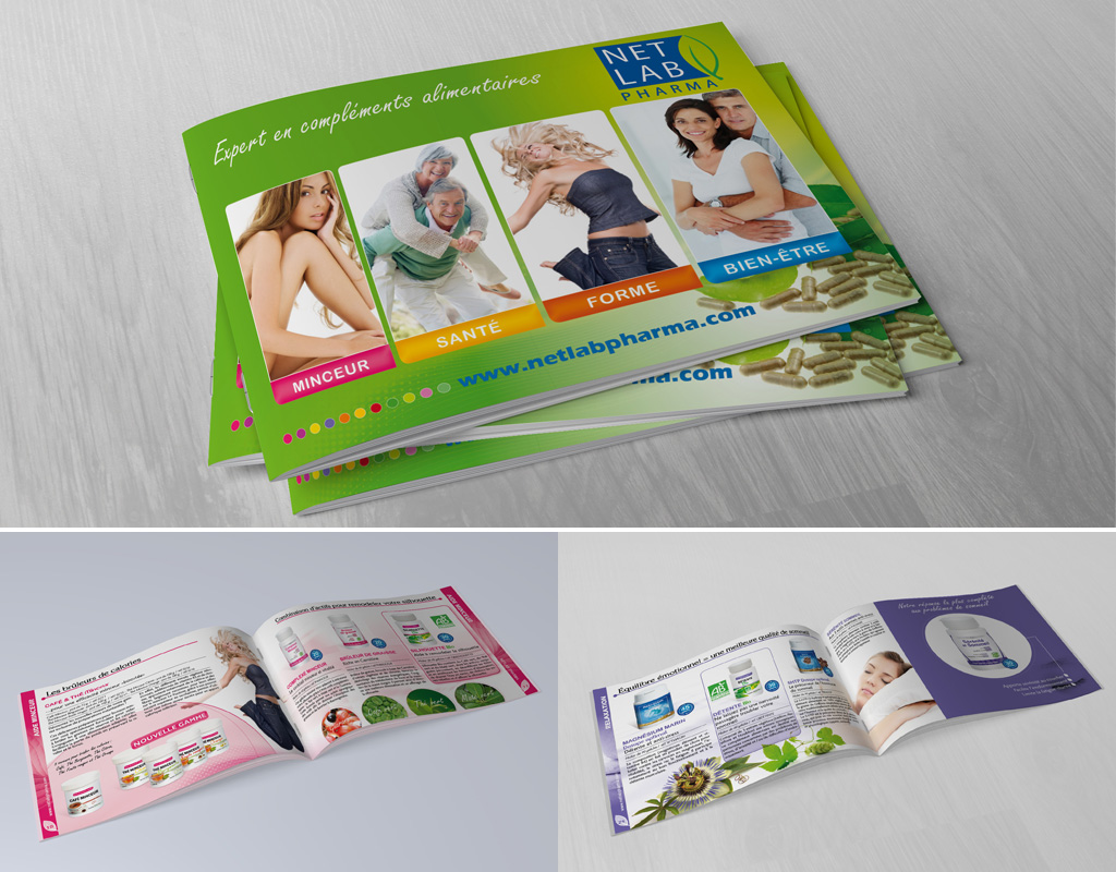 Création catalogue produits Netlab Pharma