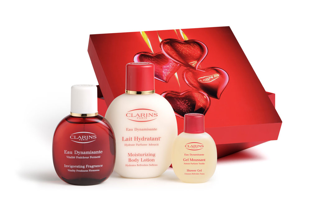 Création packaging Eau Dynamisante Clarins Paris