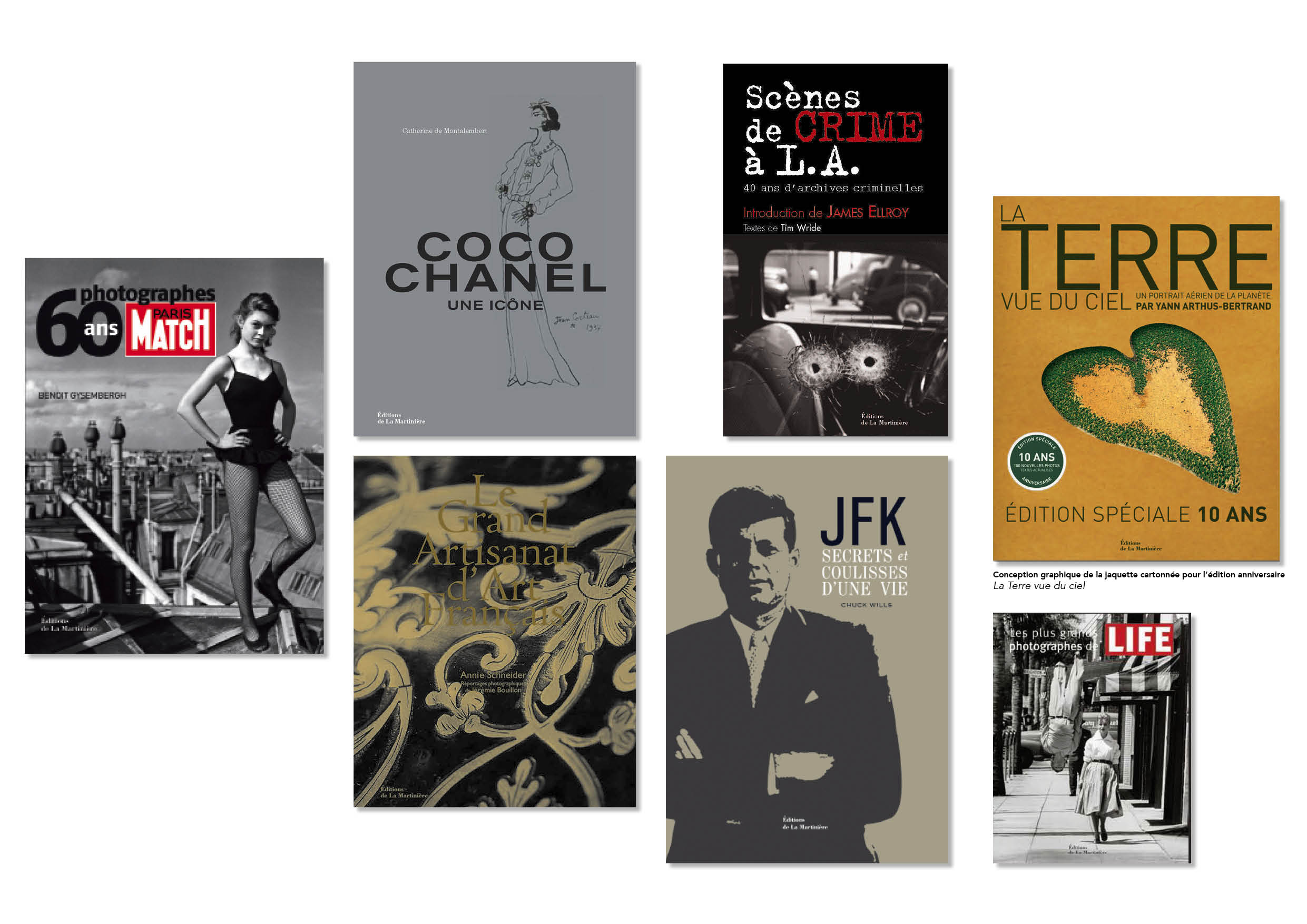 Editions de La Martinière. Couvertures Beaux-Livres