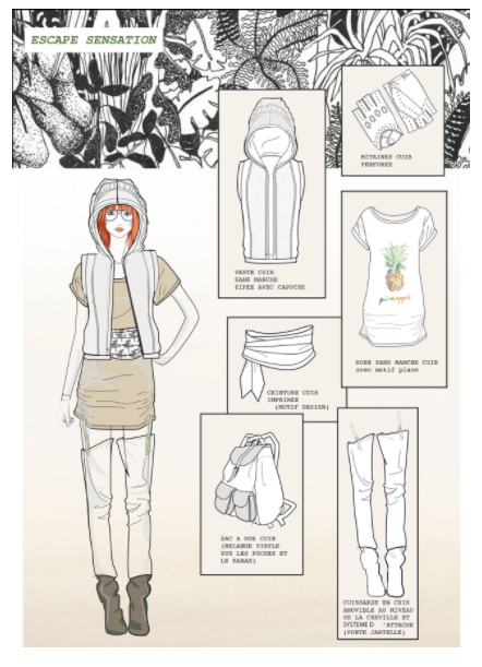 illustration et mise en page bureau de style