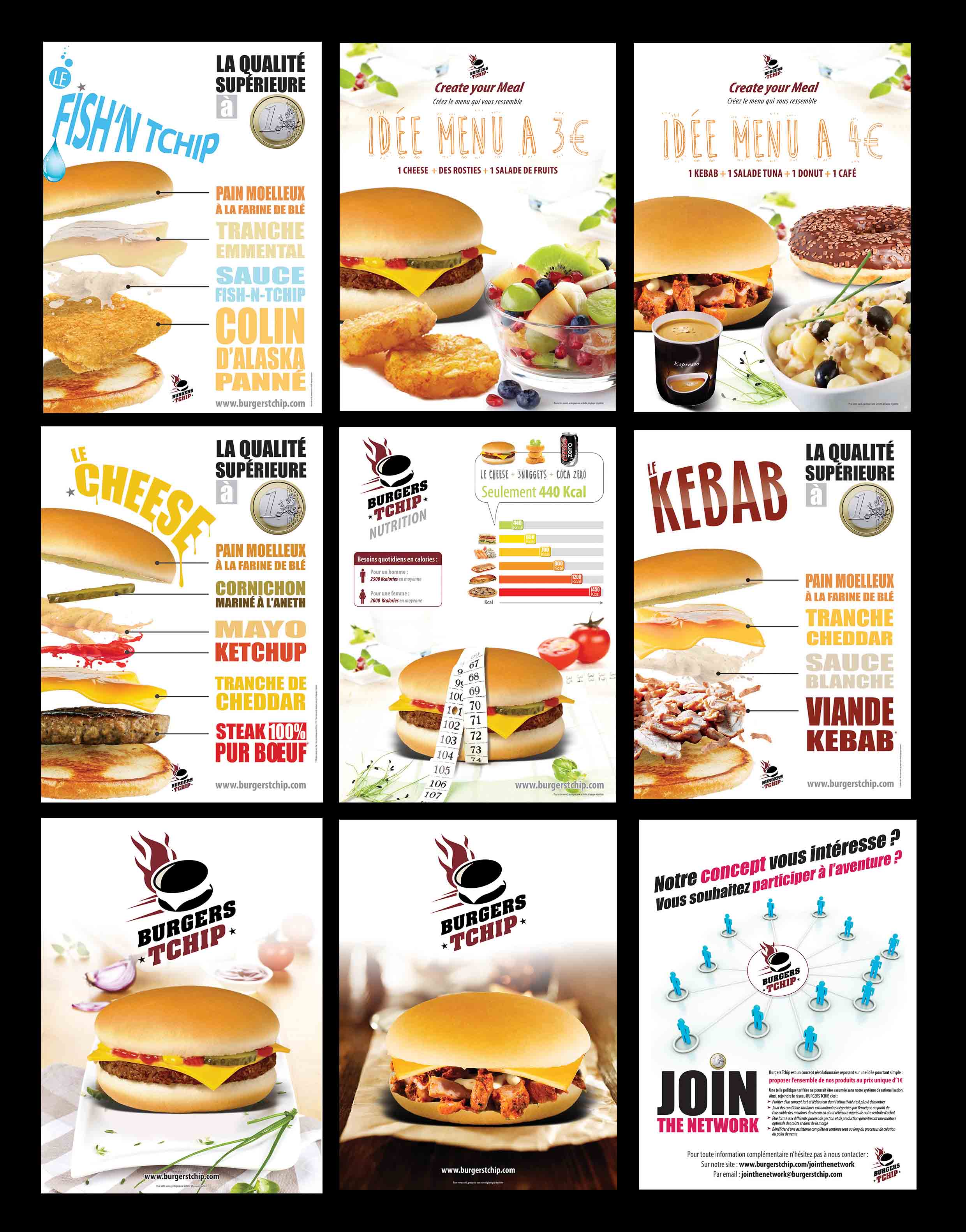 Affiches Fast Food