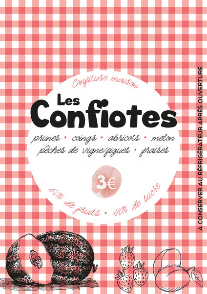 Flyer promotionnel pour confitures artisanales