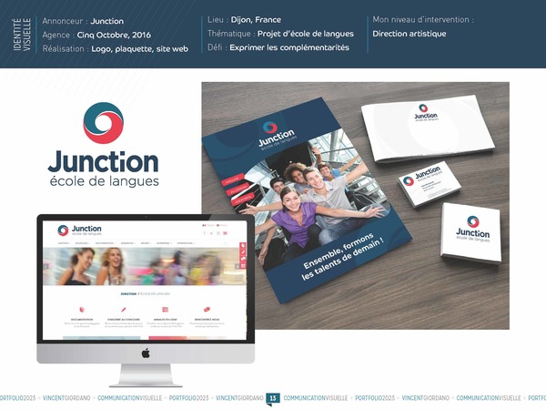 Création du logo d'une école de langue