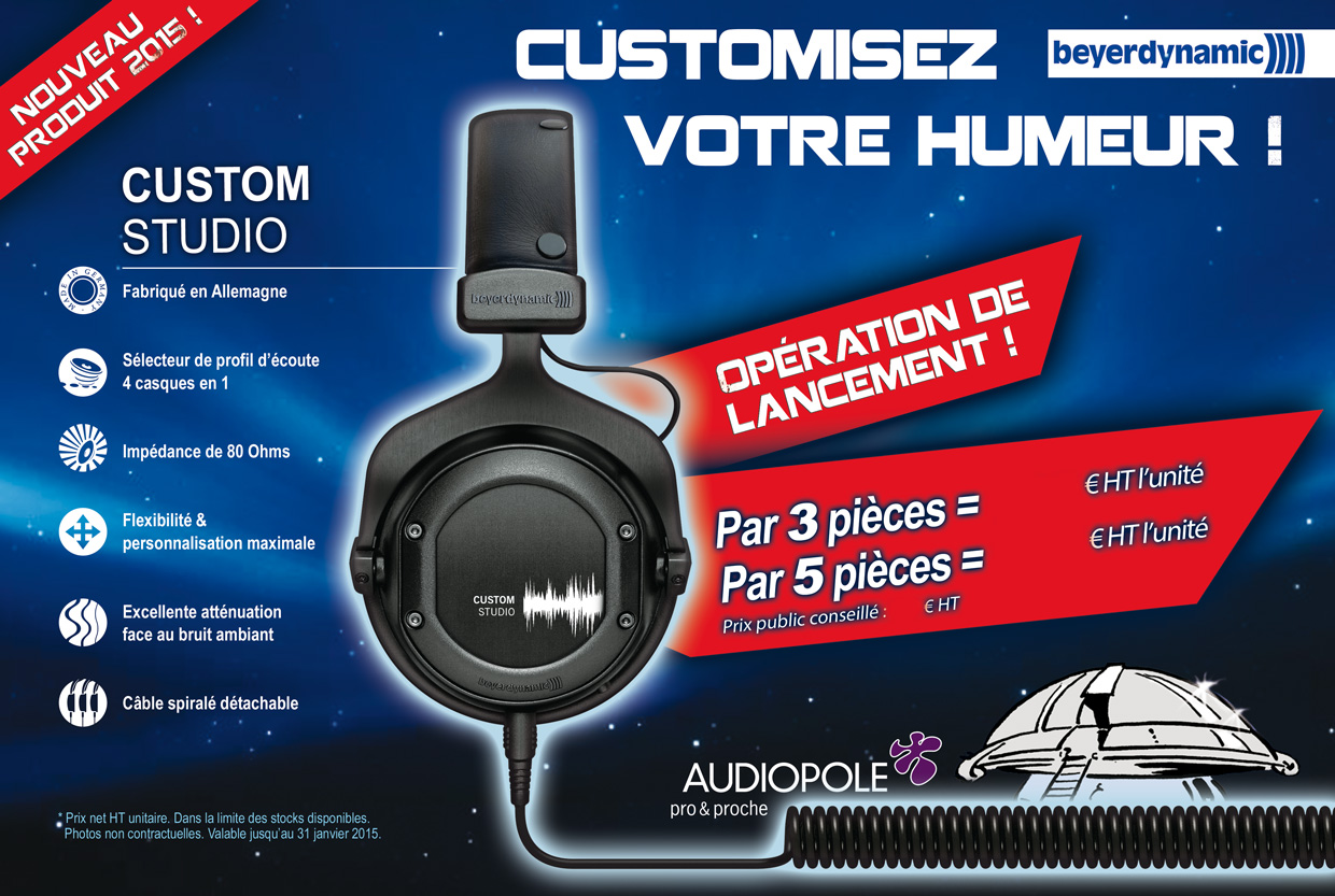 Publicité Presse Casque Custom Pro Beyerdynamic