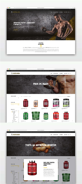 Webdesign + intégration du site Sportanium