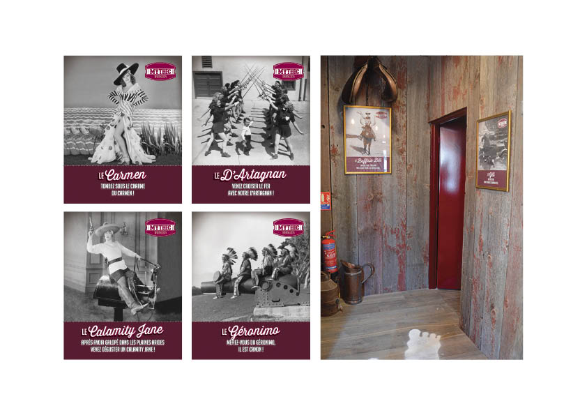 Affiches decorative pour les restaurants Mythic Burger