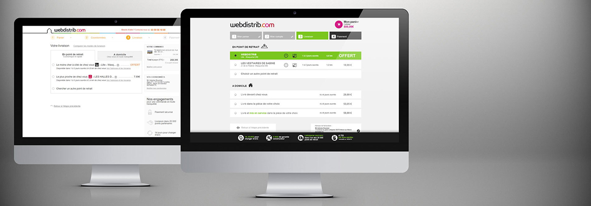 Refonte UX/UI du tunnel de commande | Webdistrib