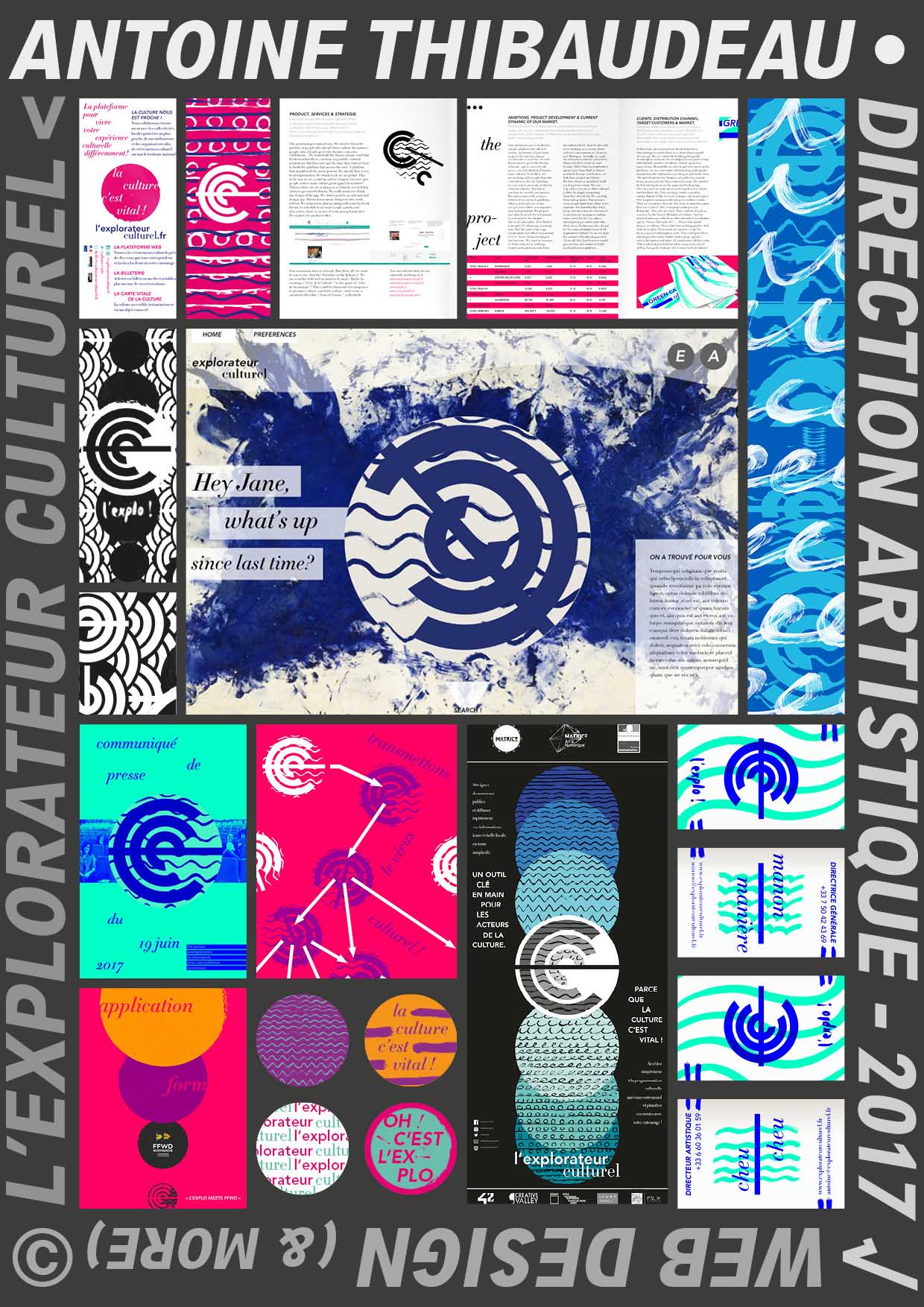 Web design et identité visuelle pour l'Explorateur culturel