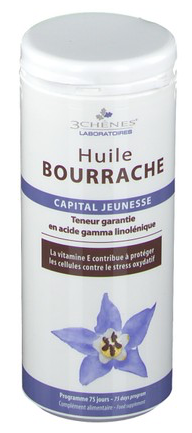 3 chnes - Huile de bourrache