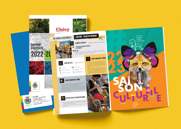 Design maquette - Mise en page MAIRIE CHECY