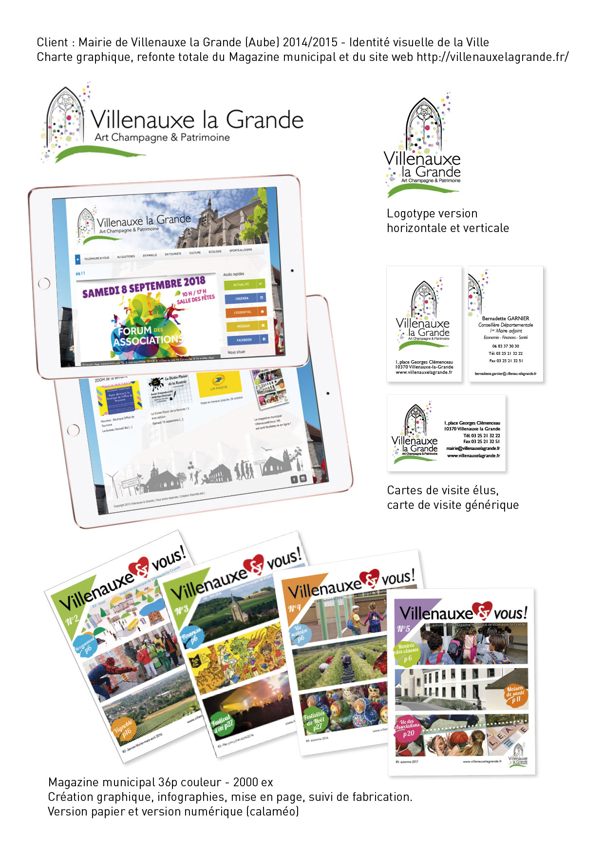 Identité visuelle - site web - magazine