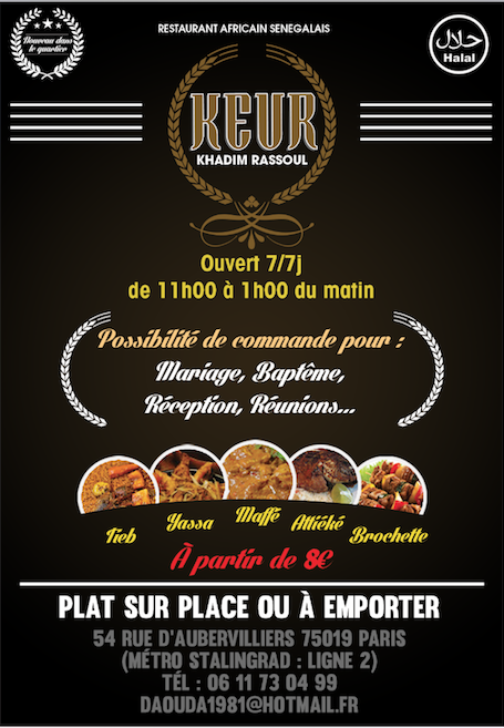 flyer restaurant africain