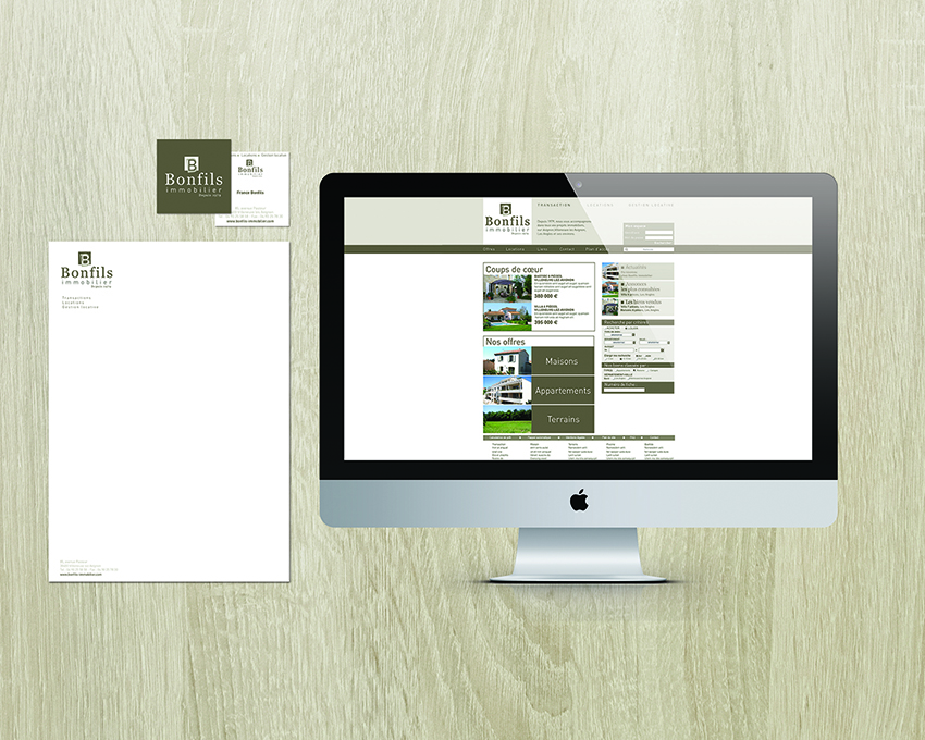 Identit Visuelle pour Bonfils immobiler
