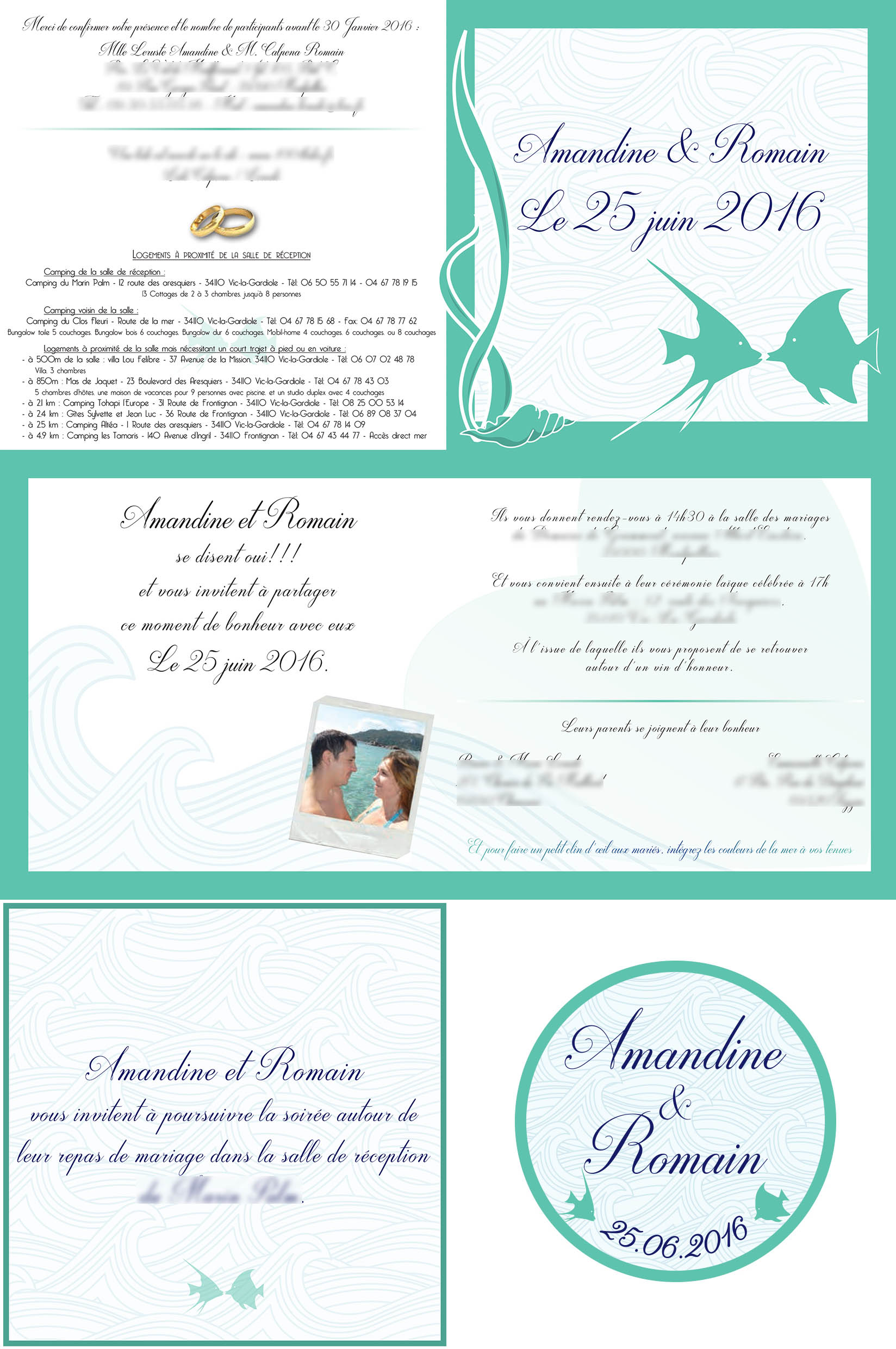 Faire-part de Mariage + Étiquette