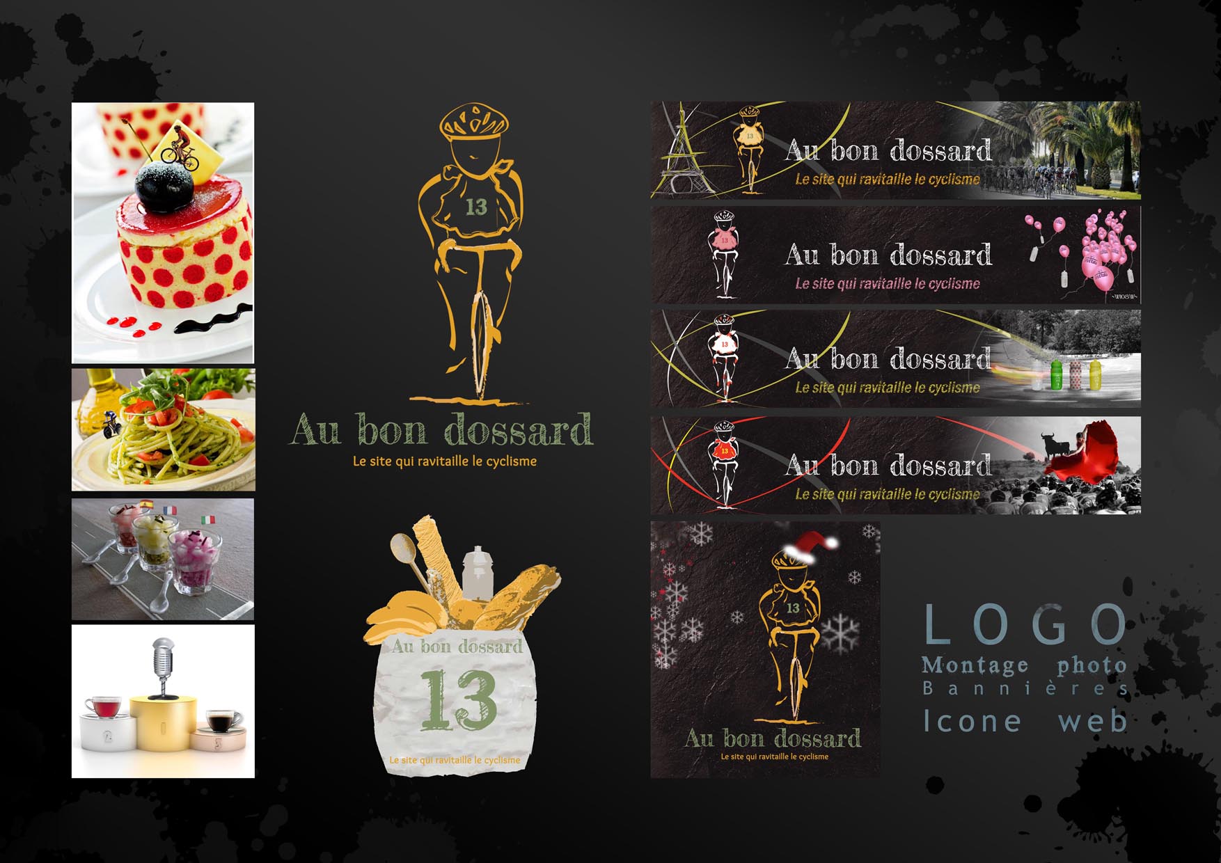 Charte graphique pour le site "Au bon dossard"