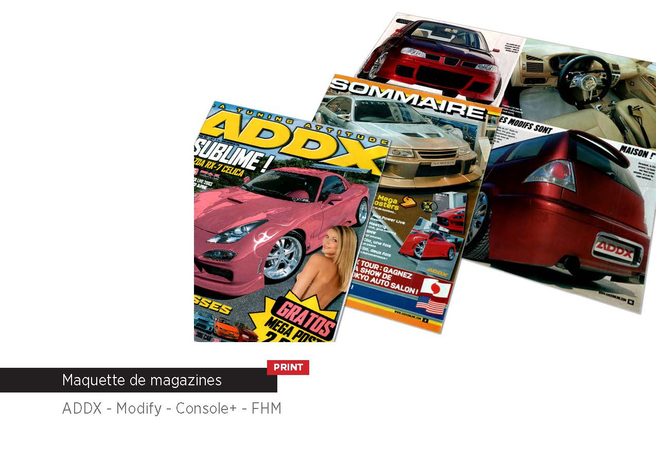 Maquette de magazines