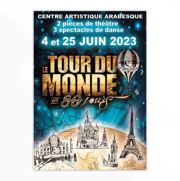 Affiche spectacle " Tour du monde "