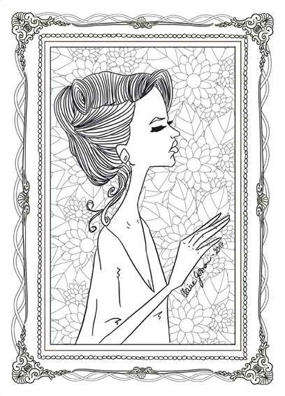 coloriage Parisienne