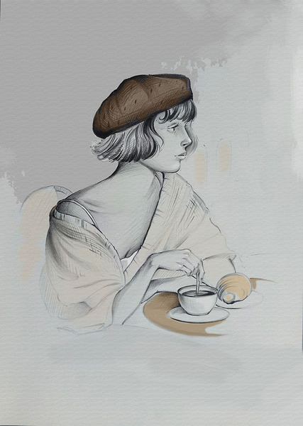 Le portrait, dessin graphique