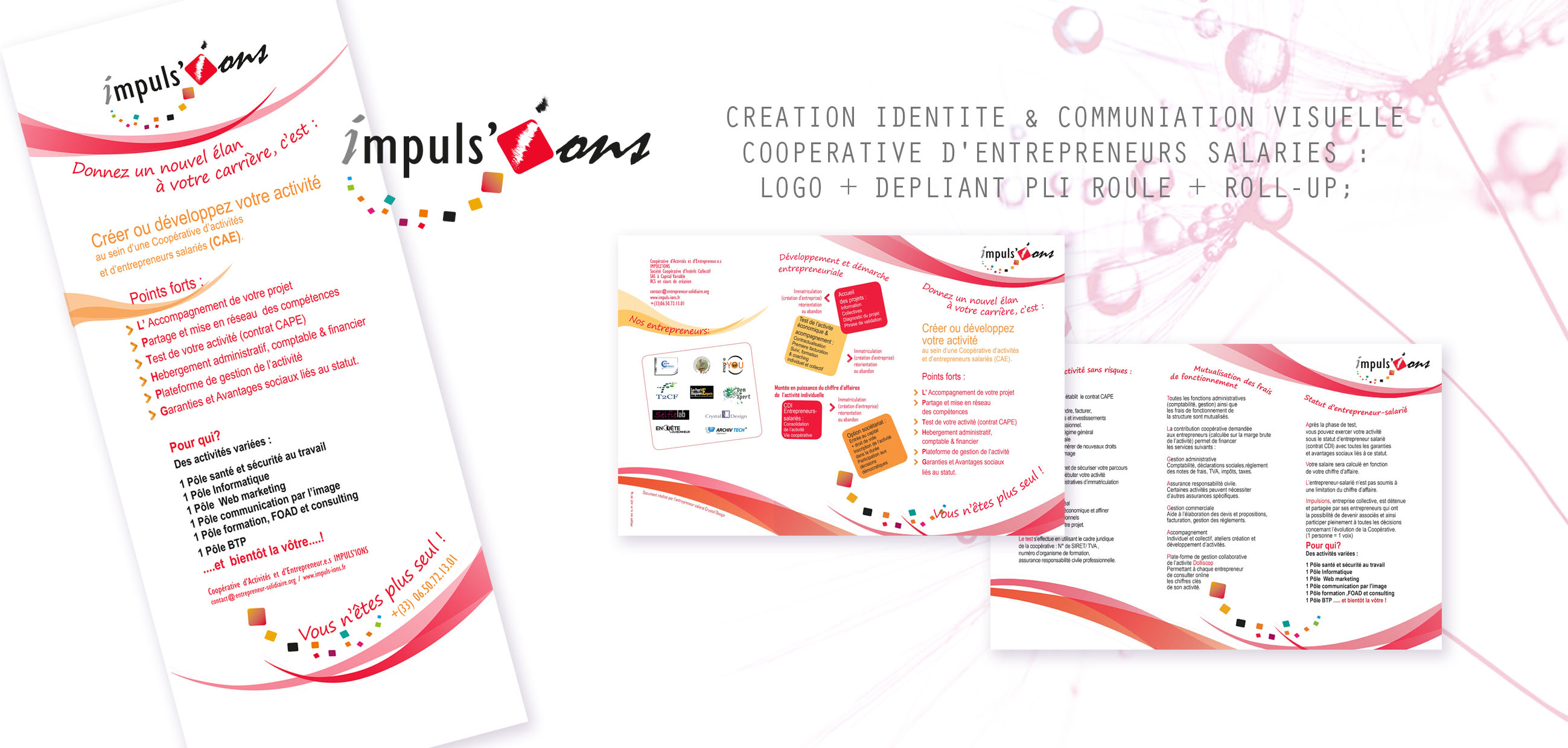 Identité & communication visuelle coopérative d'entrepreneurs Solidaire et socia