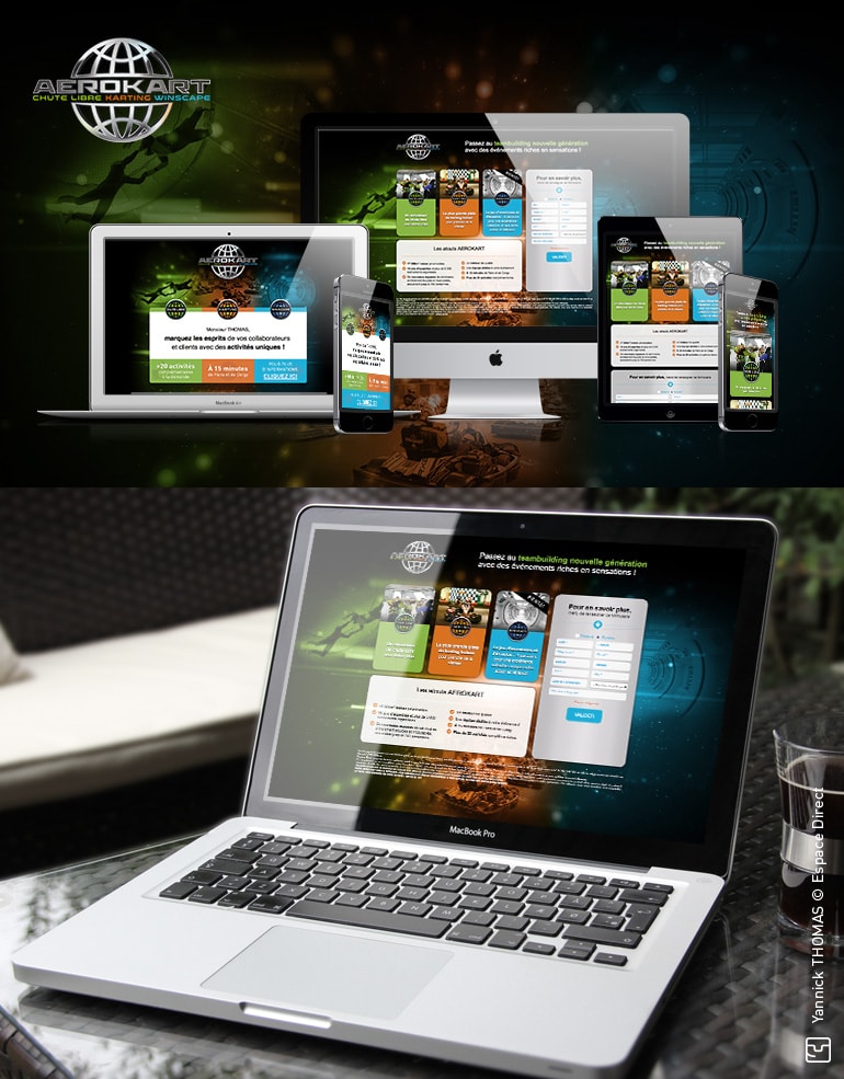 AÉROKART - E-mailing + Landing page