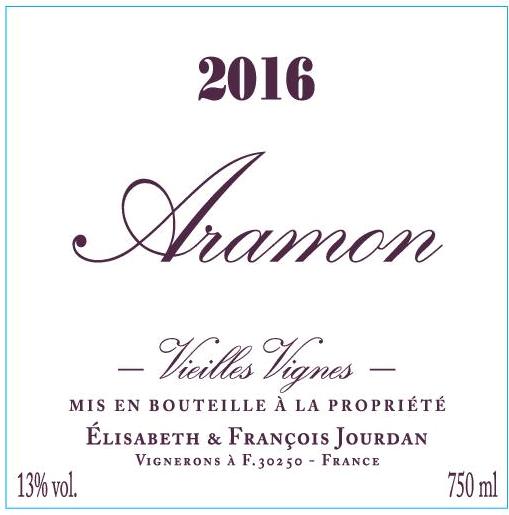 Création d'étiquette Aramon rosé Vieilles Vignes - Elisabeth & François Jourdan