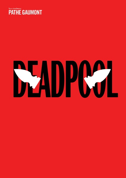 Exercice affiche Deadpool style minimaliste
