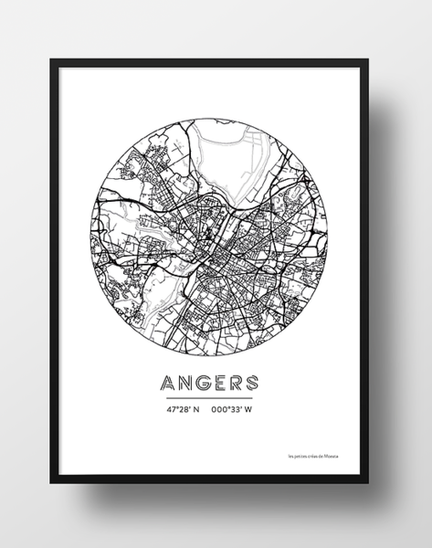 Affiche des rues d'Angers