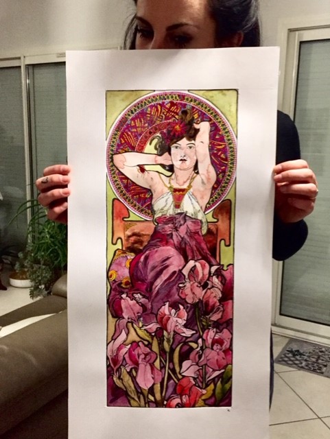reproduction/réinterprétation Mucha