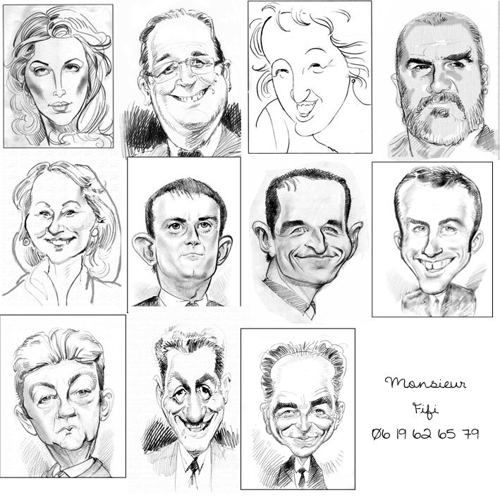 Caricatures et portraits