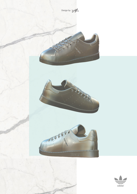 Adidas - 3D - Modélisation - Design graphique