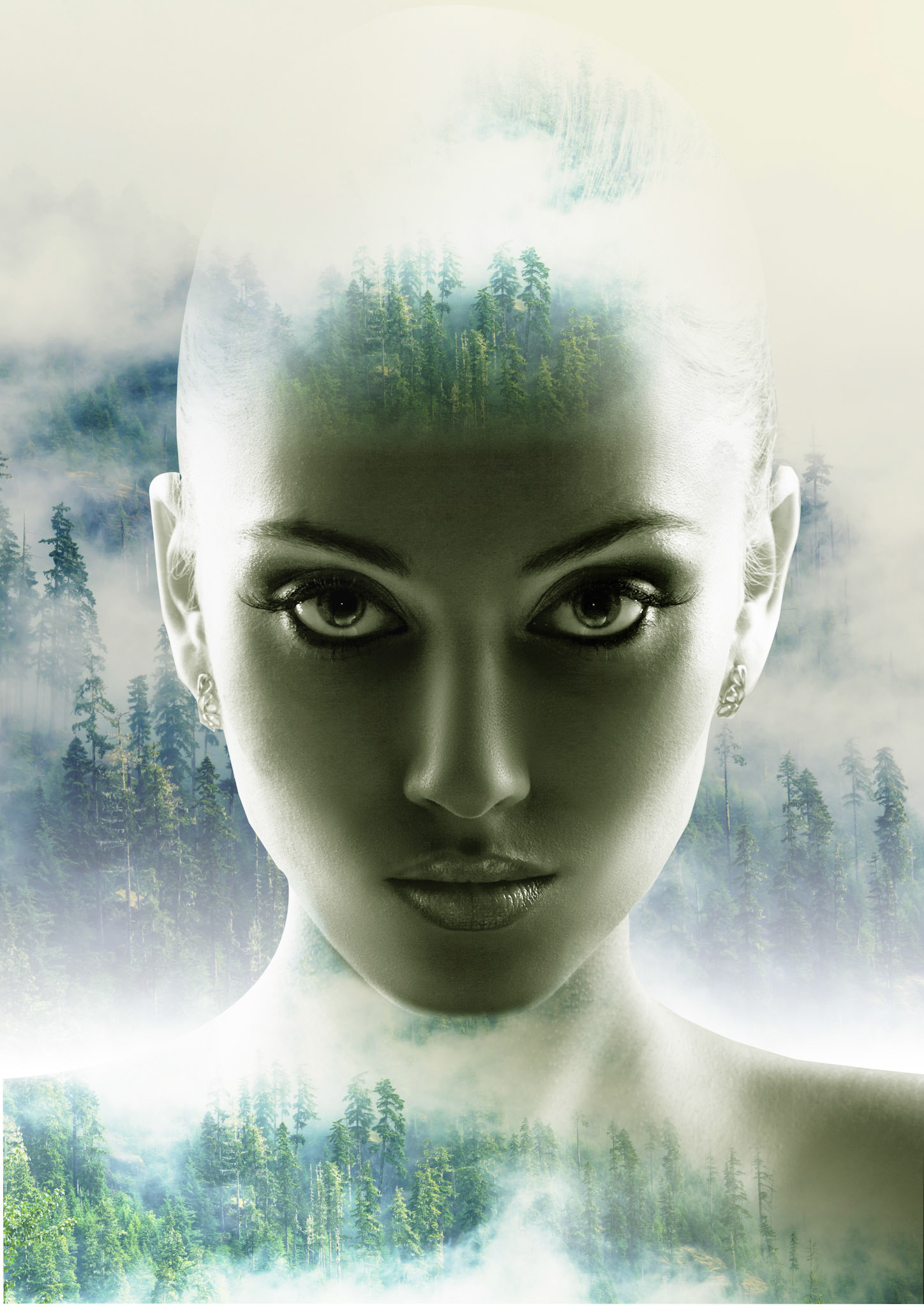Human/Vegetal Double Exposure