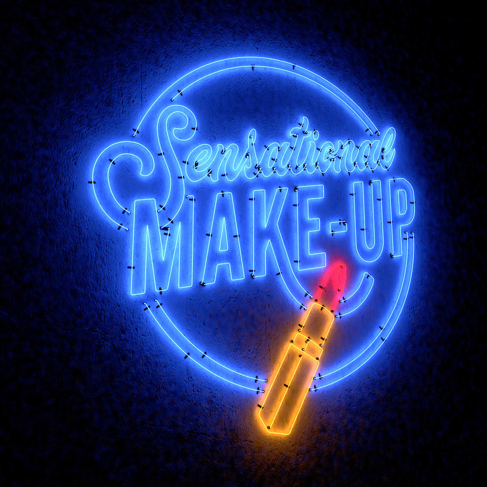Effet néon sur typographie