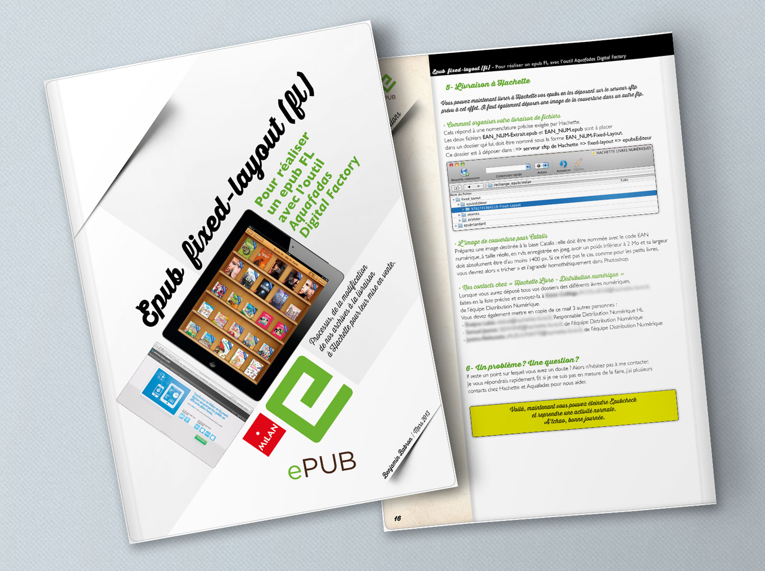 CRÉATION ET MISE EN PAGES D'UN DOCUMENT DE PROCÉDURE EPUB